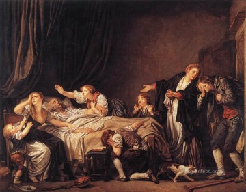 The Punished Son figure Jean Baptiste Greuze Oil Paintings
